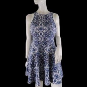 Aeropostal Sleeveless white & purple flower dress